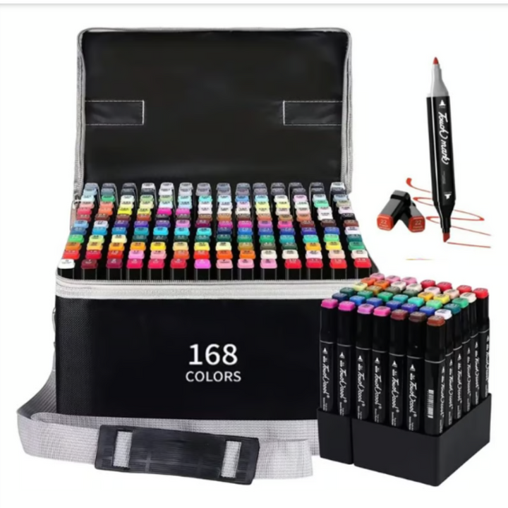 Kit Plumones Marcadores + estuche