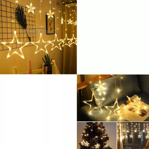 Cortina de Luces Estrella Brillante ✨🌟