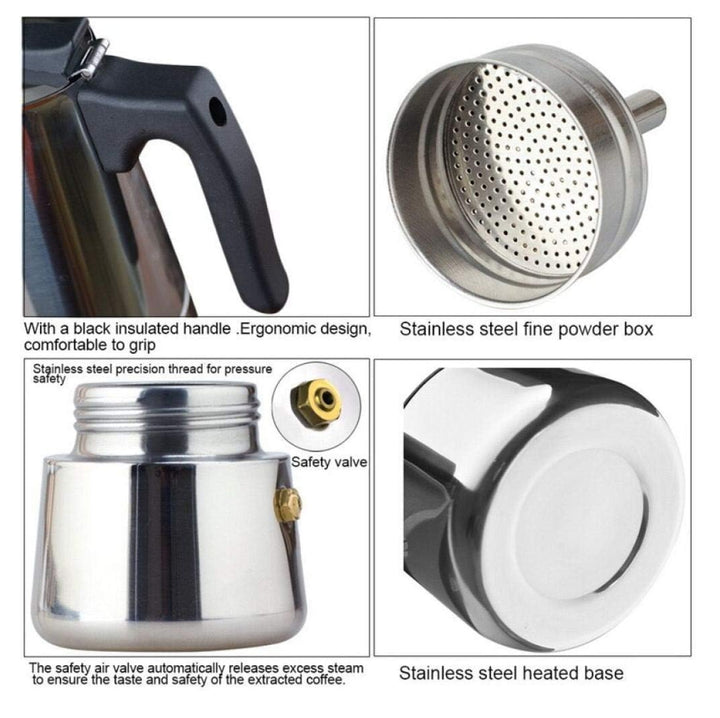 Cafetera Italiana de 9 Tazas ☕✨