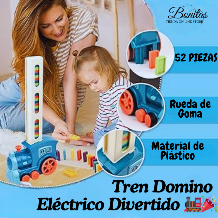 Tren Domino Eléctrico Divertido 🚂🎉