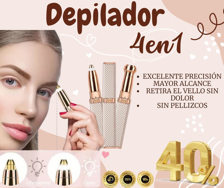 Depilador 4 en 1 para un Rostro Radiante 🌟✨