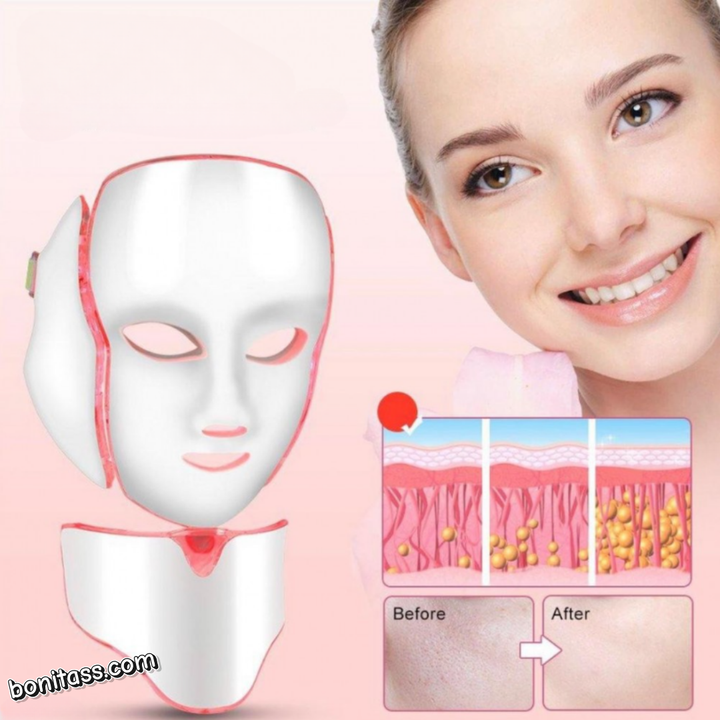 Máscara LED Terapia Facial 7 Colores ✨💆‍♀️
