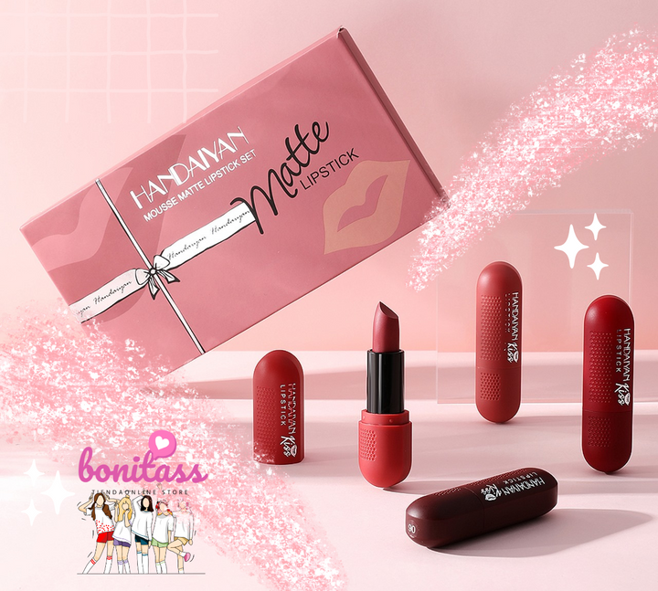 LABIALES MATTE HANDAIYAN SET POR 6 unidades 💄💋