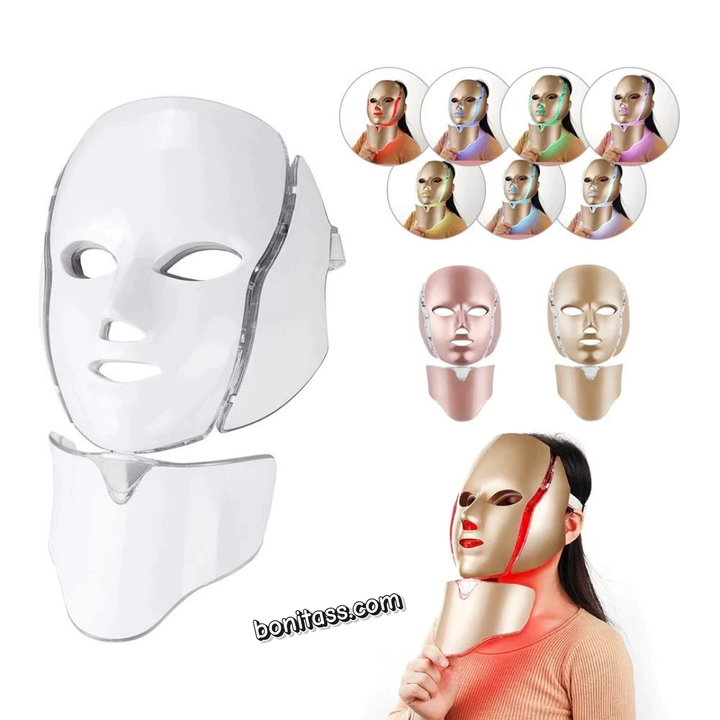 Máscara LED Terapia Facial 7 Colores ✨💆‍♀️