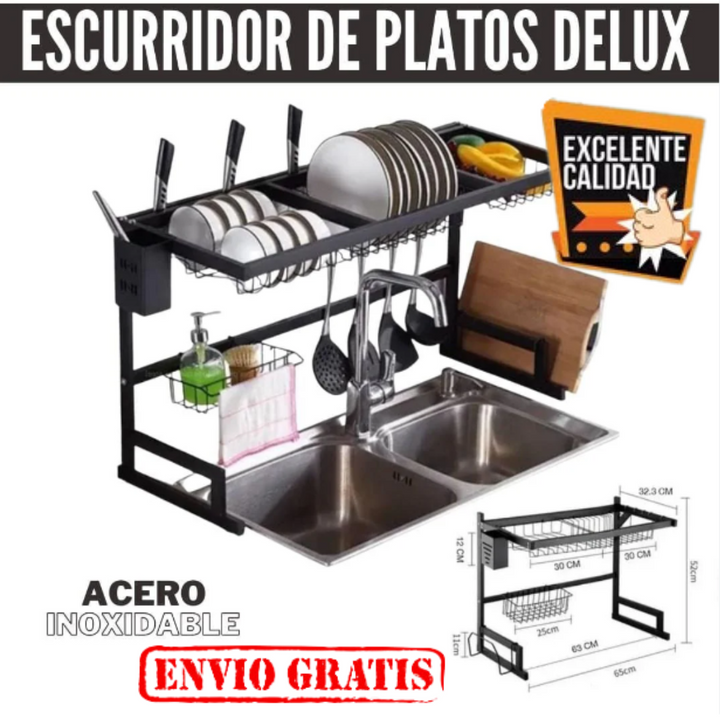 Escurridor de Platos "SteelMax" 🍽️💧