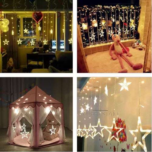 Cortina de Luces Estrella Brillante ✨🌟