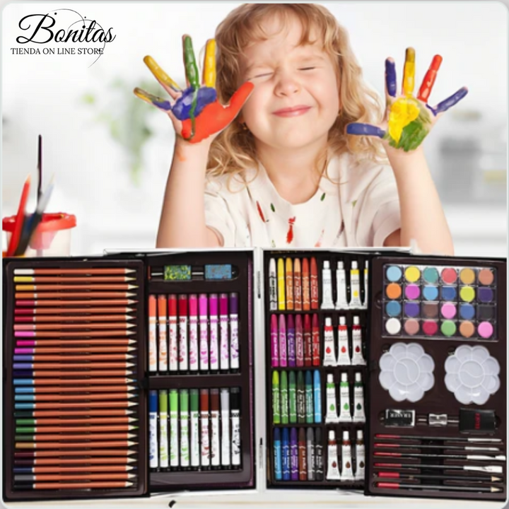 Set de Arte 145 PIEZAS 🖌️🎨 - Creatividad sin Límites