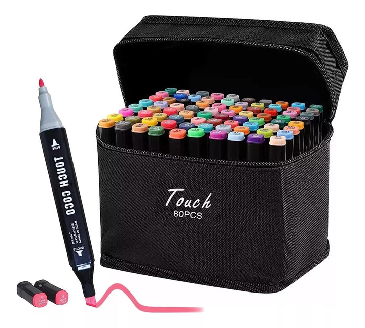 Kit Plumones Marcadores + estuche
