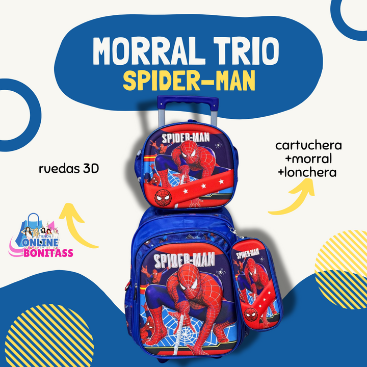 Trío Escolar RUEDAS 3D ✨📚