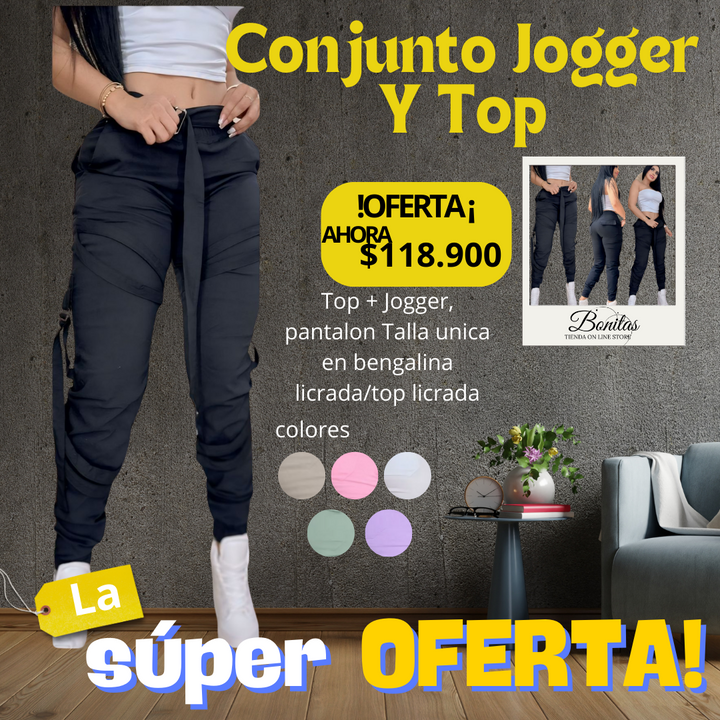 CONJUNTO JOGGER Y TOP