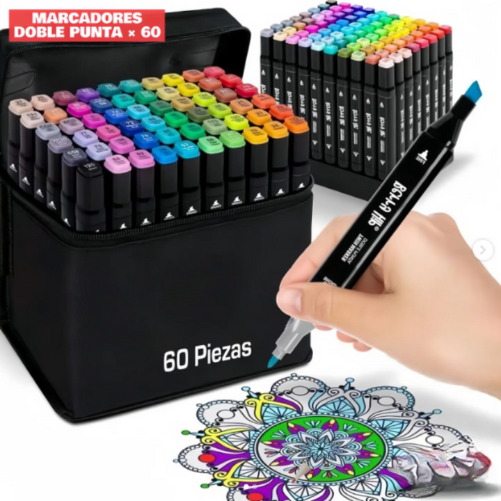 Kit Plumones Marcadores + estuche