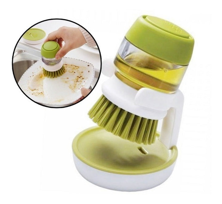 cepillo para platos con dispensador