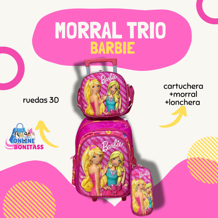 Trío Escolar RUEDAS 3D ✨📚