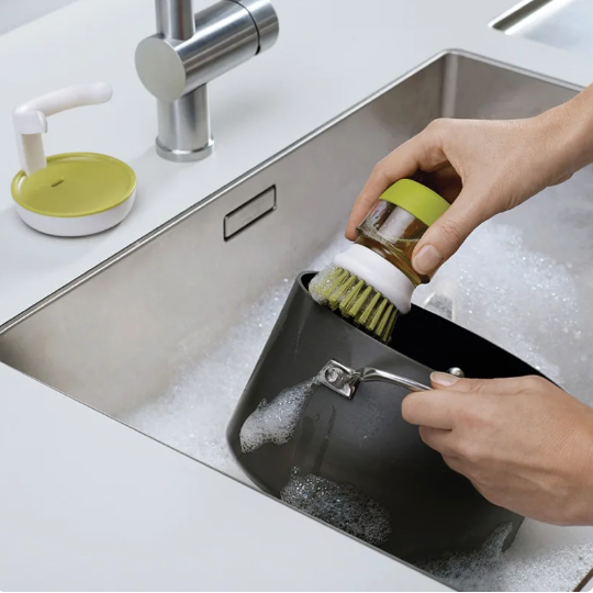 cepillo para platos con dispensador