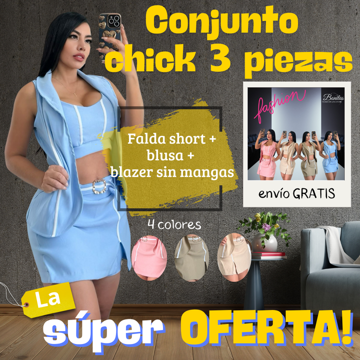 Conjunto Chic 3 Piezas para Dama 🌟👗