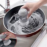 cepillo para platos con dispensador