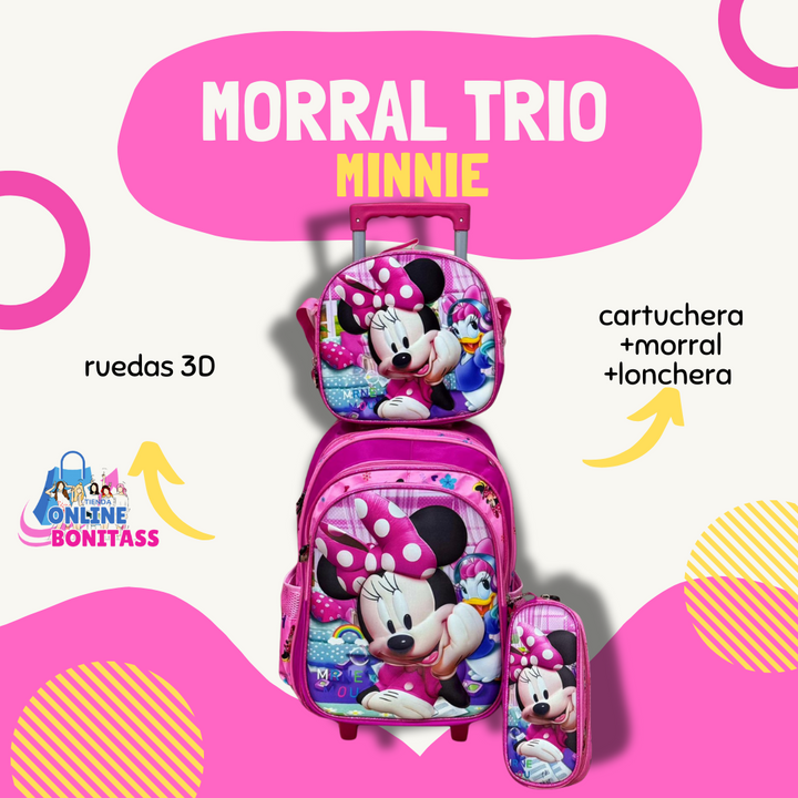 Trío Escolar RUEDAS 3D ✨📚